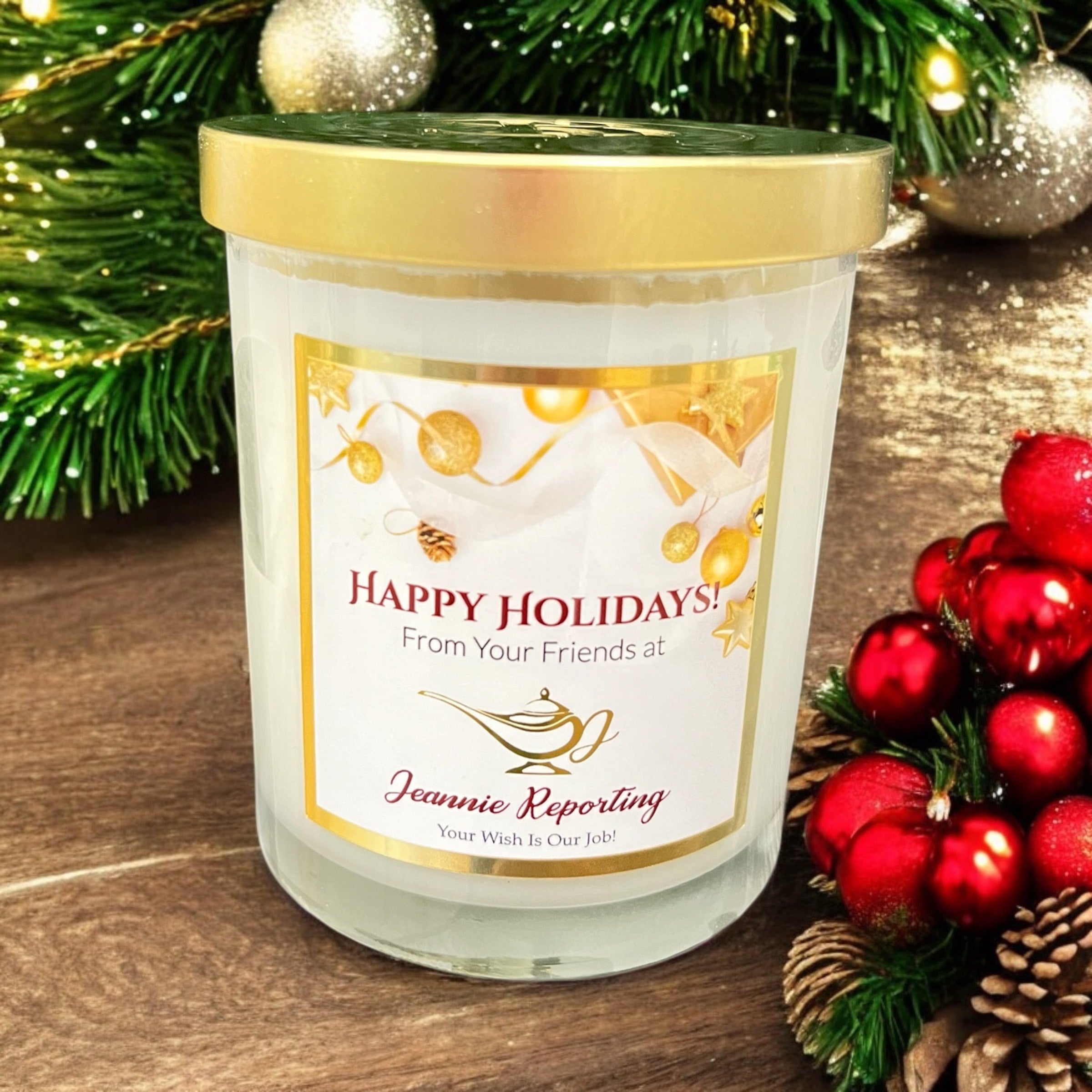 Personalized candles for holidays