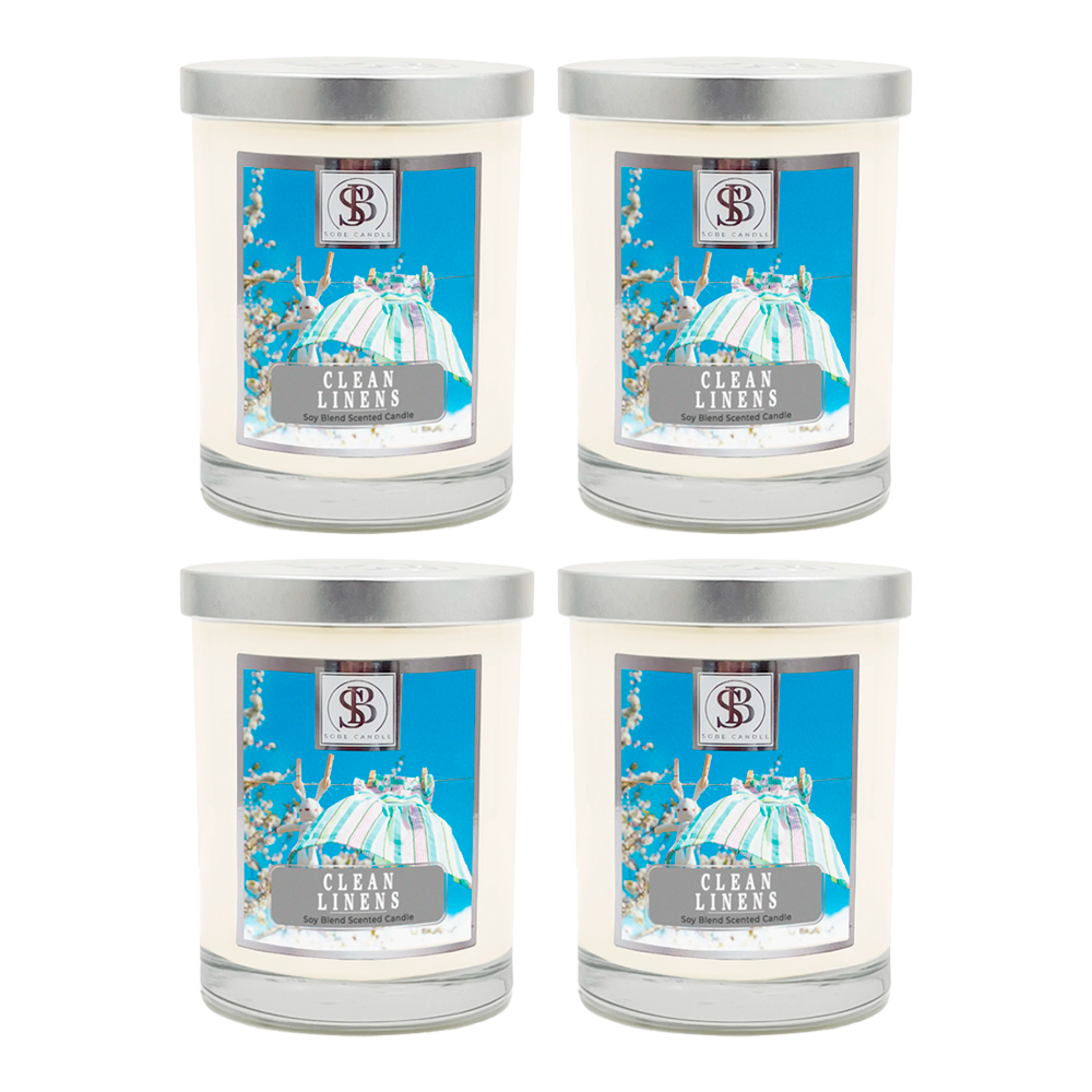 CLEAN LINENS | Soy Scented Candle 11 oz - The SOBE World Co.