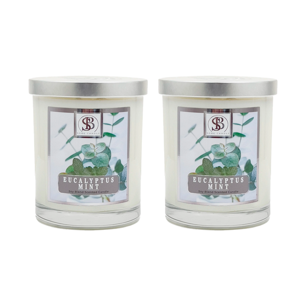 EUCALYPTUS MINT | Soy Scented Candle 11 oz - The SOBE World Co.