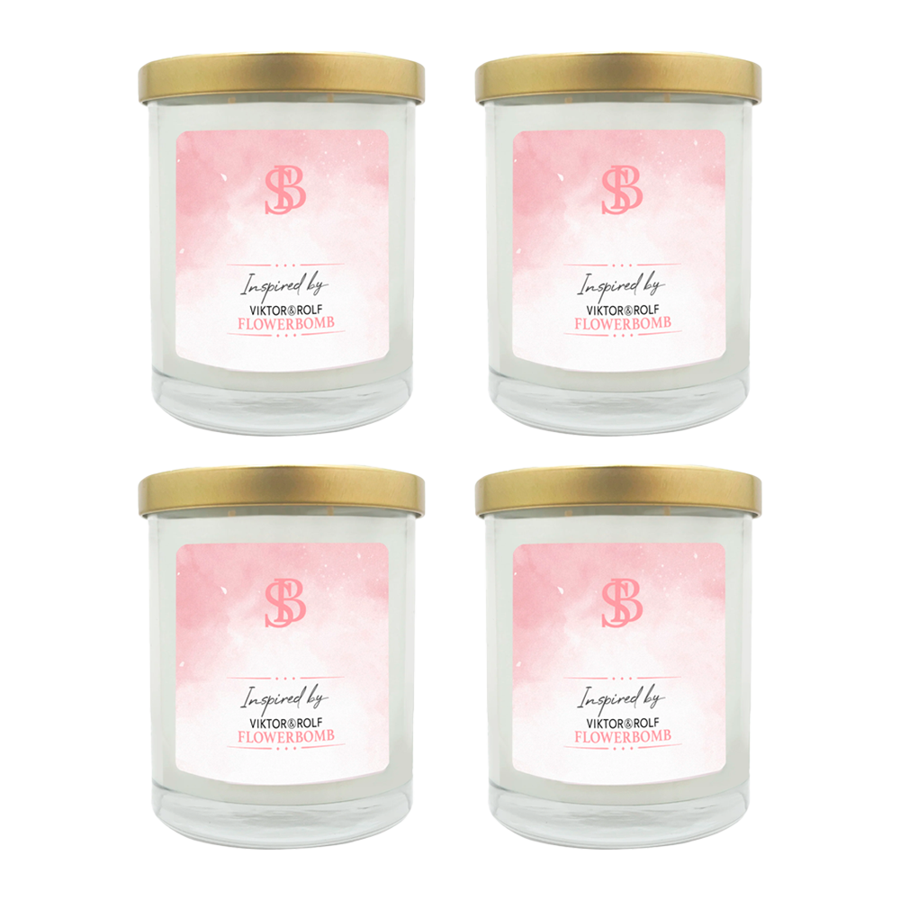 INSPIRED BY VIKTOR & ROLF'S FLOWERBOMB | Soy Scented Candle 11 oz - The SOBE World Co.