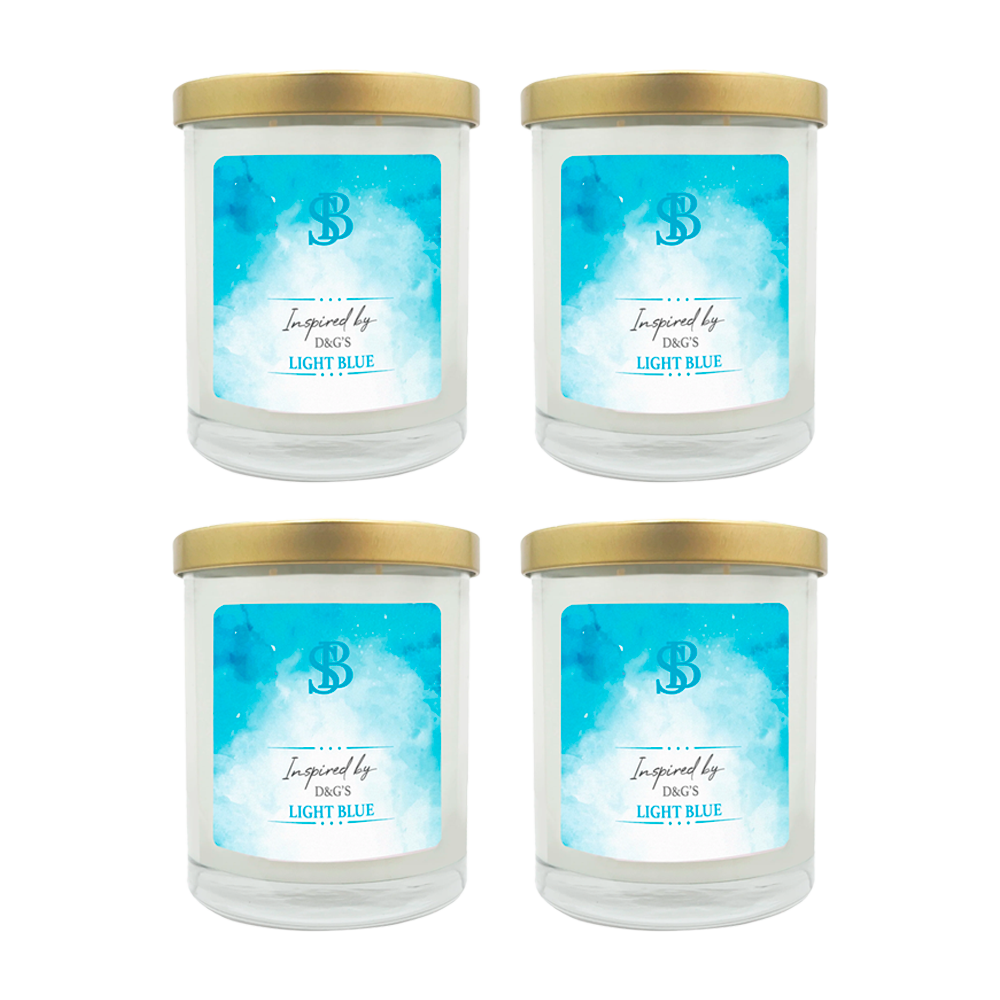 INSPIRED BY D&G'S LIGHT BLUE | Soy Scented Candle 11 oz - The SOBE World Co.