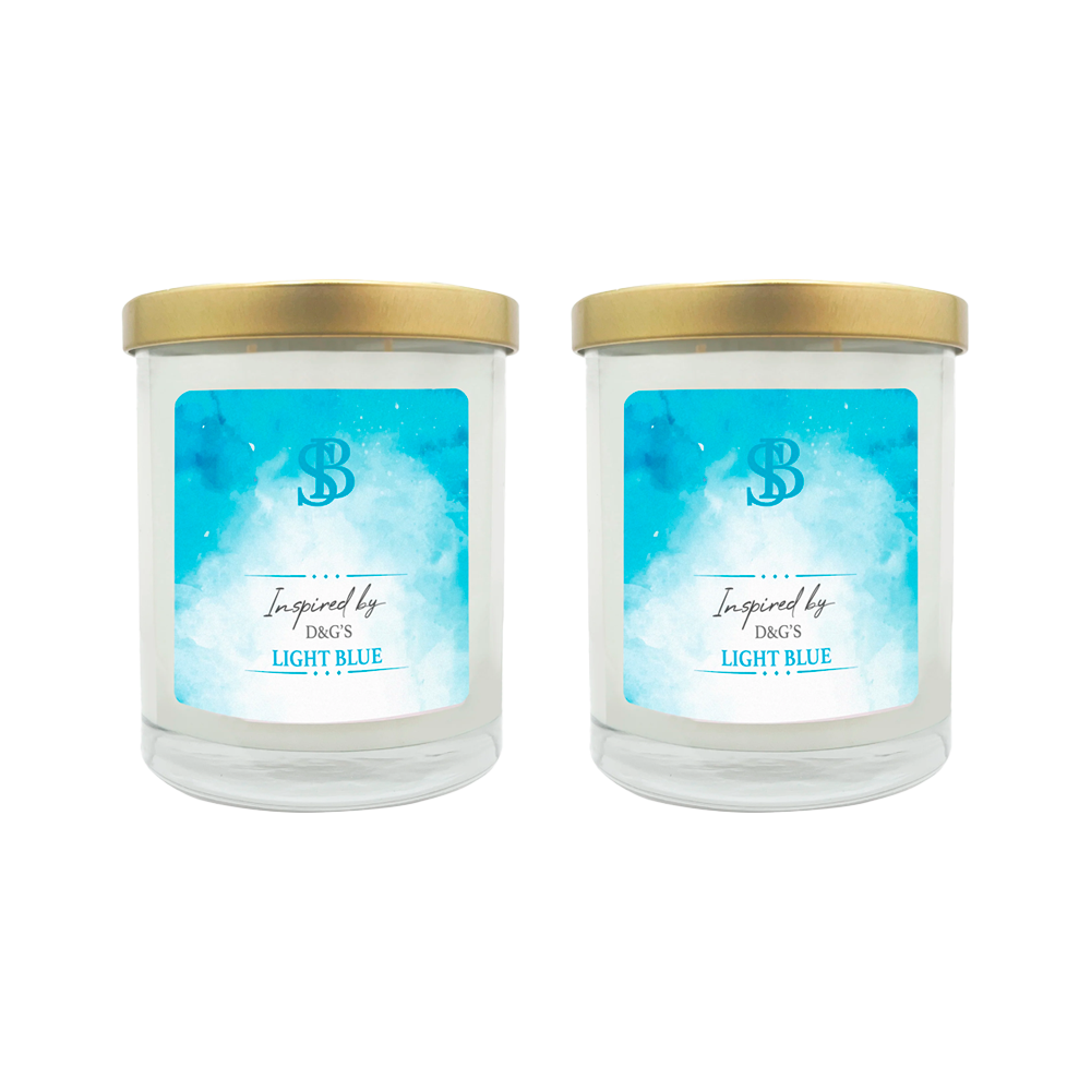 INSPIRED BY D&G'S LIGHT BLUE | Soy Scented Candle 11 oz - The SOBE World Co.