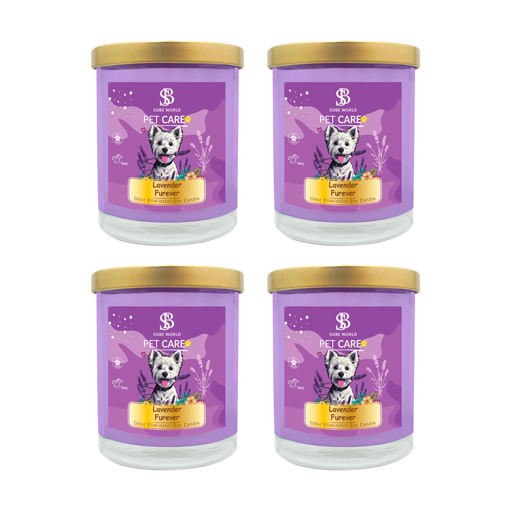 LAVENDER FUREVER   | Odor Eliminator Soy Candle - The SOBE World Co.