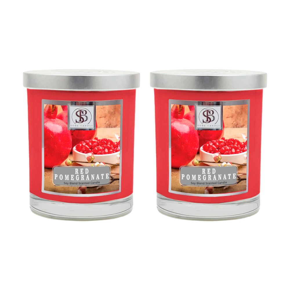 RED POMEGRANATE | Soy Scented Candle 11 oz - The SOBE World Co.