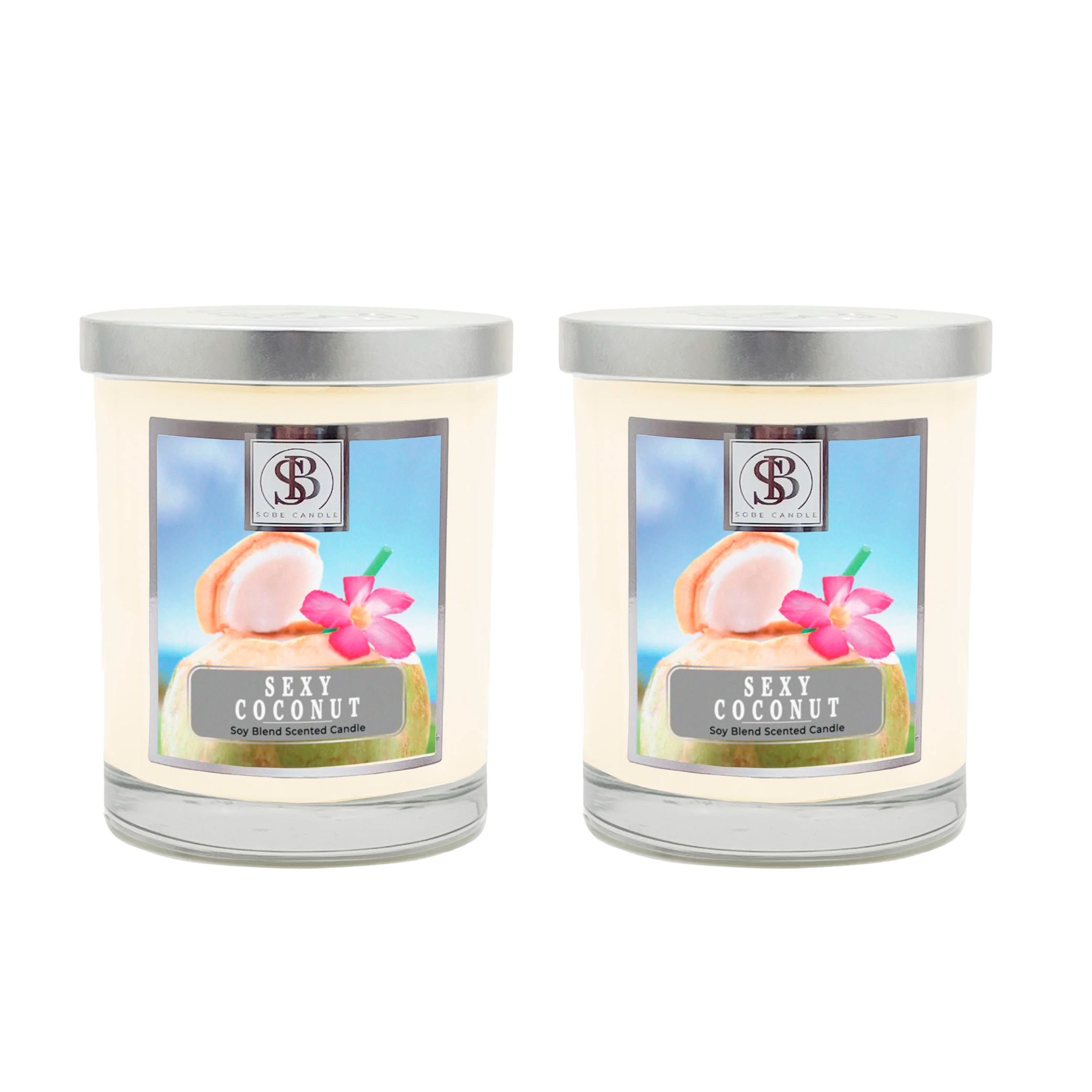 SEXY COCONUT | Soy Scented Candle 11 oz - The SOBE World Co.