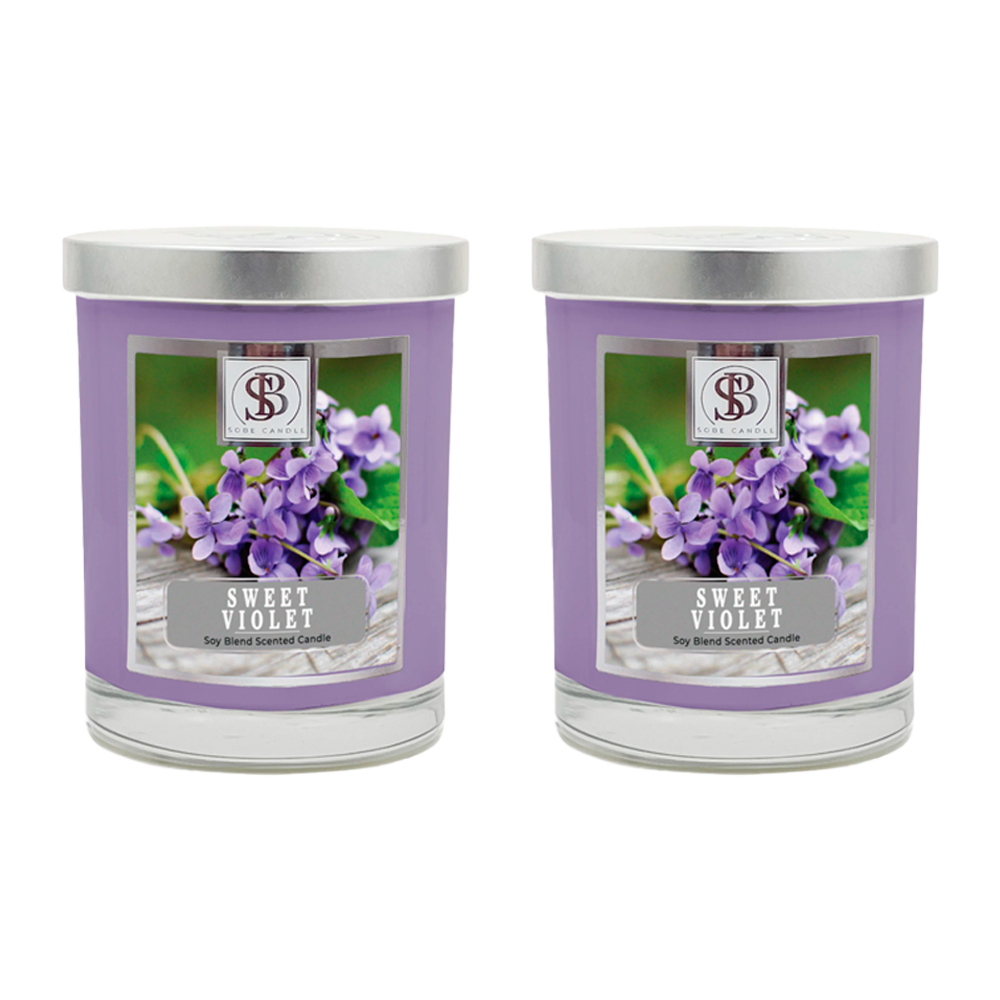 SWEET VIOLET | Soy Scented Candle 11 oz - The SOBE World Co.