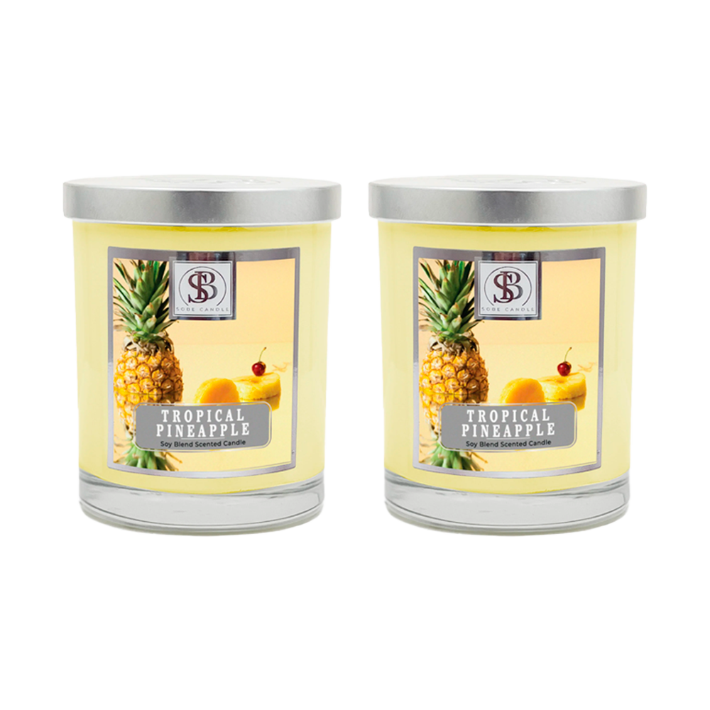 TROPICAL PINEAPPLE | Soy Scented Candle 11 oz - The SOBE World Co.