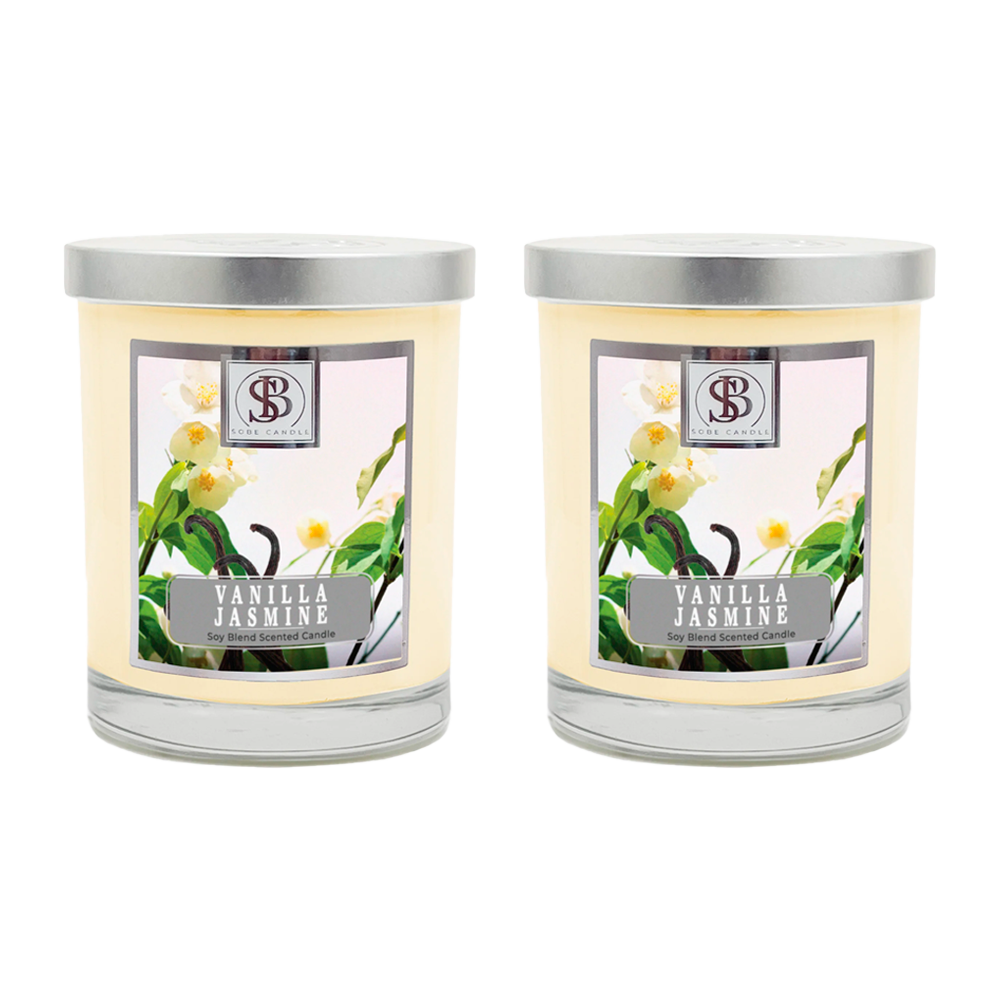 VANILLA JASMINE | Soy Scented Candle 11 oz - The SOBE World Co.